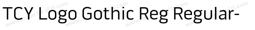 TCY Logo Gothic Reg Regular字体转换
